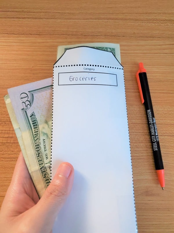 free printable cash envelopes